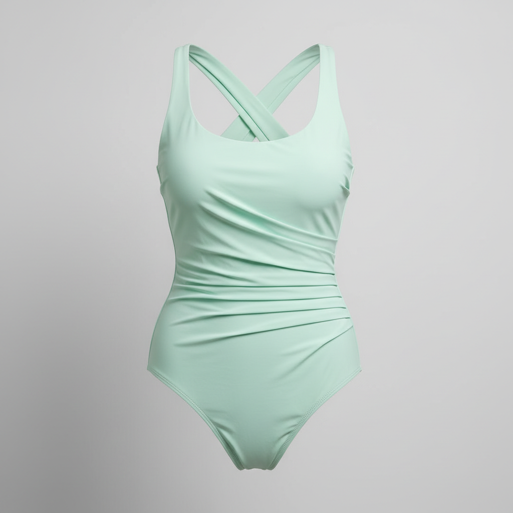 Azure Wave Swimsuit – Mint Green Front