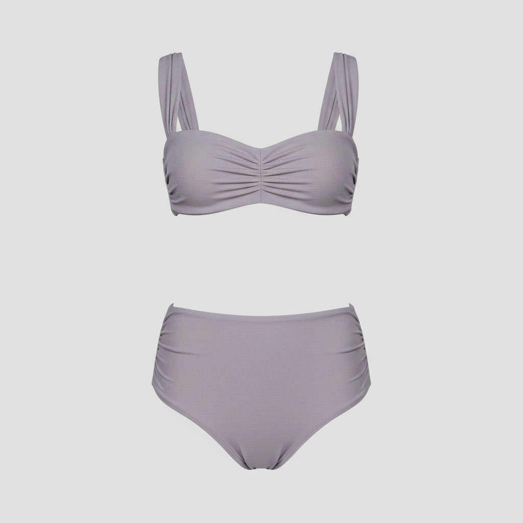Tropical Luxe Set in Lavender Grey — Front View