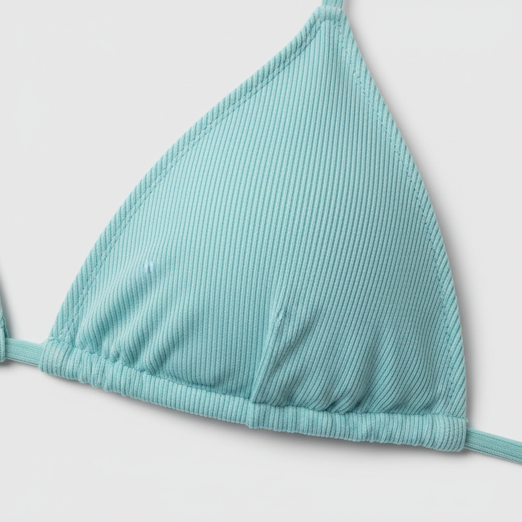 Island Chic Bikini in Aqua Mint — Fabric Close-up