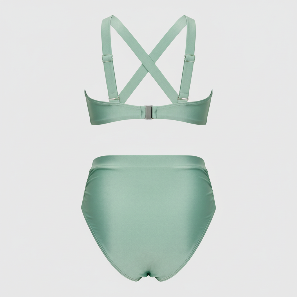 Sunset Escape Bikini - Pistachio Green - Back