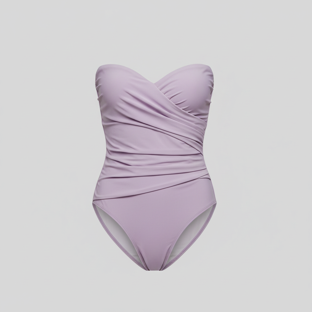 Azure Escape Swimsuit in Soft Lilac – Hero shot