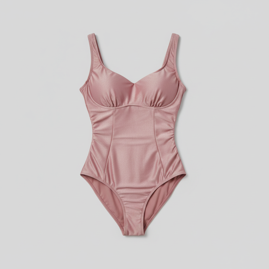 Ocean Grace Swimsuit in Dusty Rose — Hero Shot
