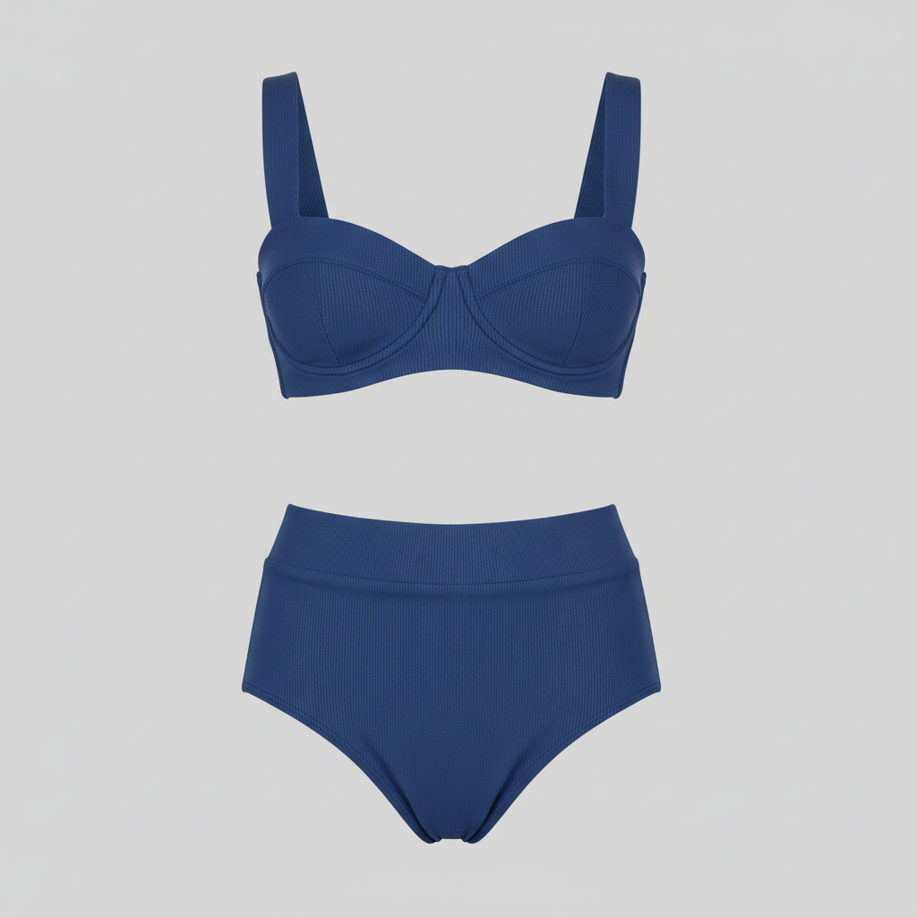 Golden Tide Swim Set in Ocean Blue – Hero Shot