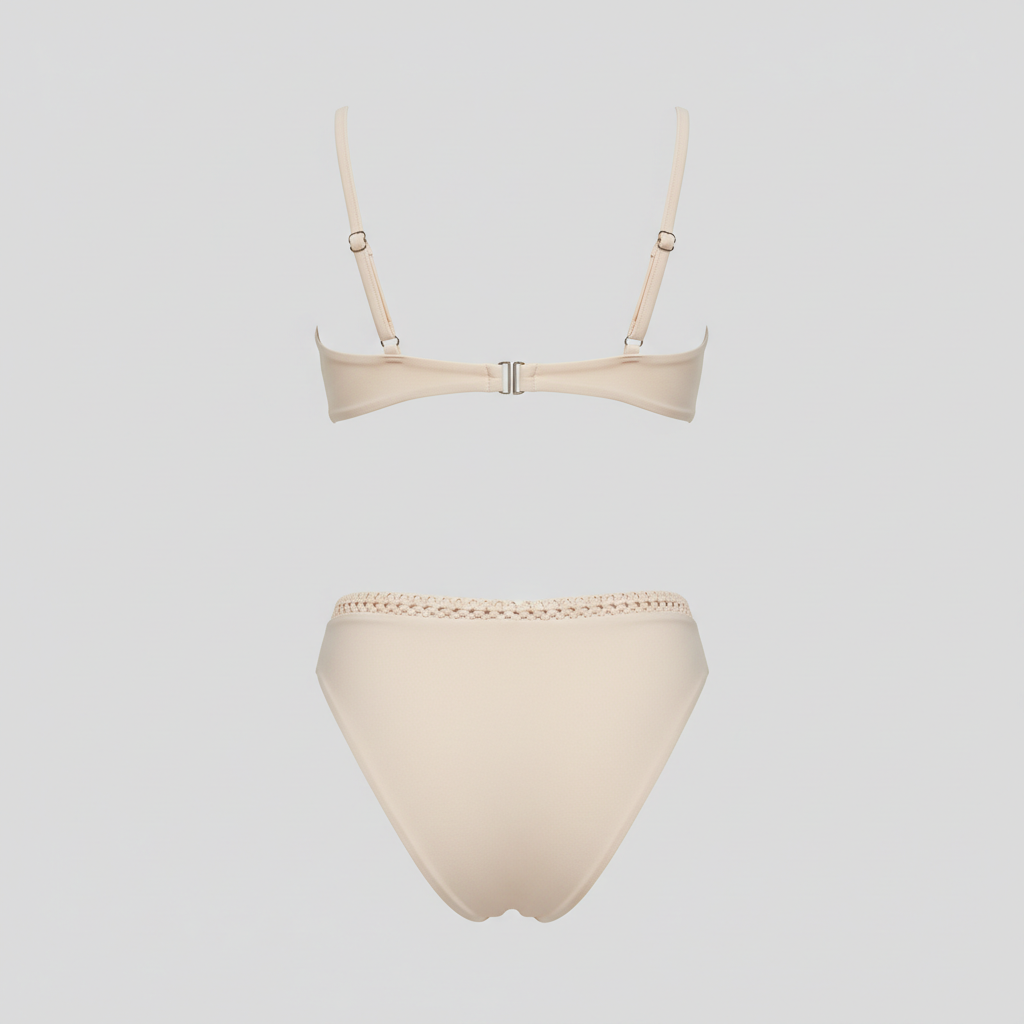 Azure Waves Bikini - Pearl Beige - Back