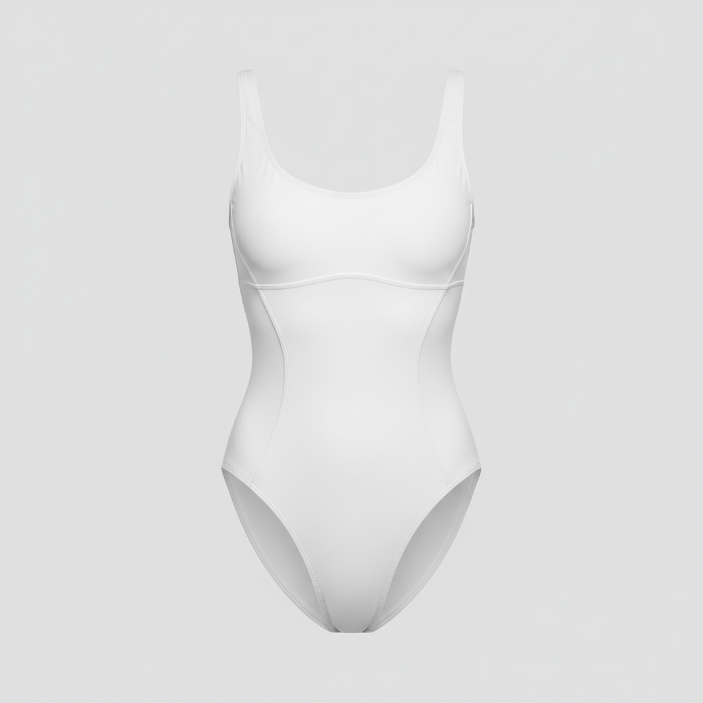 Coral Breeze Swimsuit - Frost White - Front