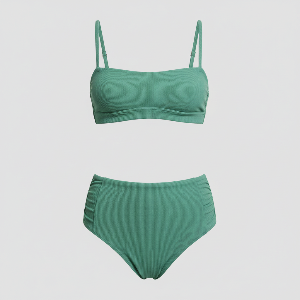 Tropical Luxe Set in Pistachio Green — Front View