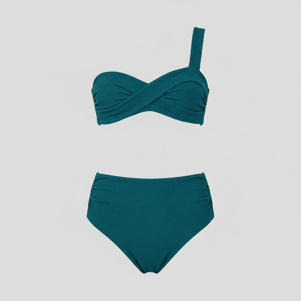 Tropical Luxe Set in Ocean Teal — Front View