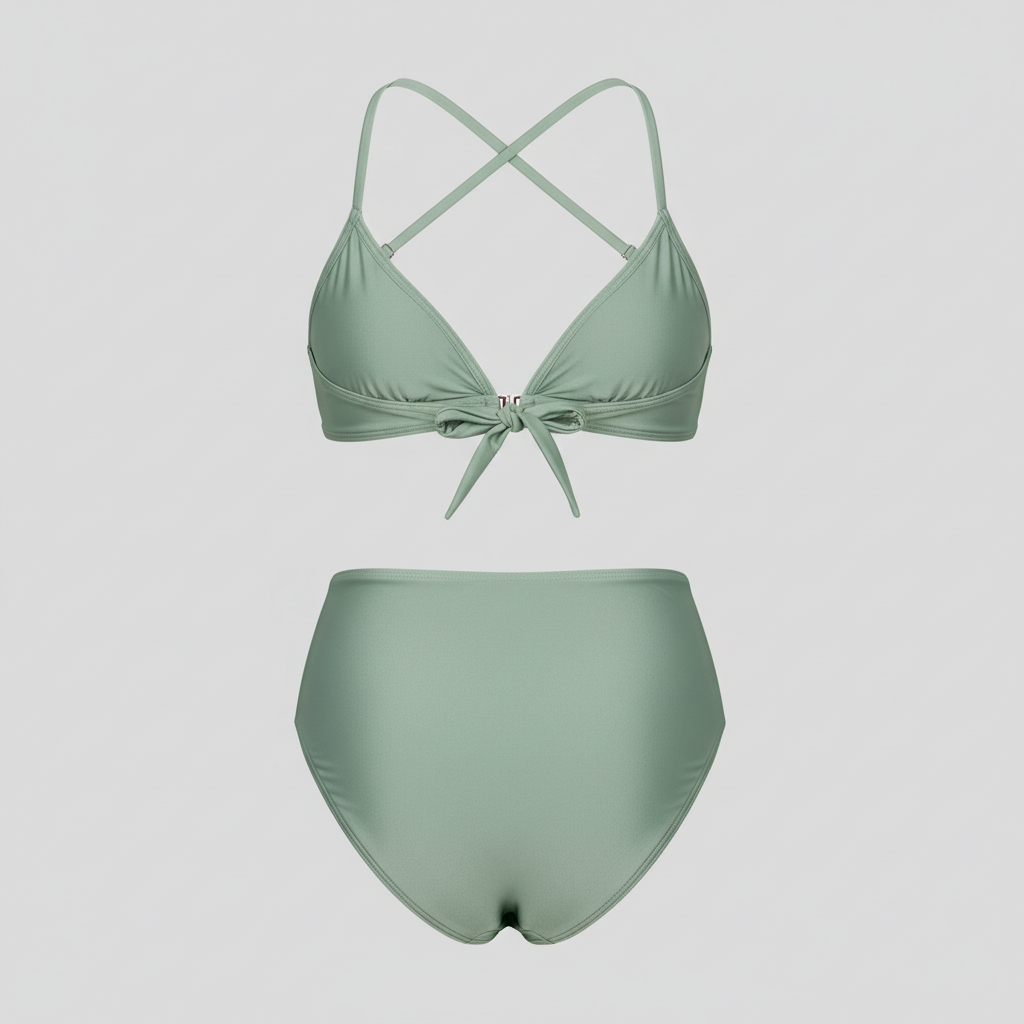 Golden Shore Bikini in Sage Green – Back view