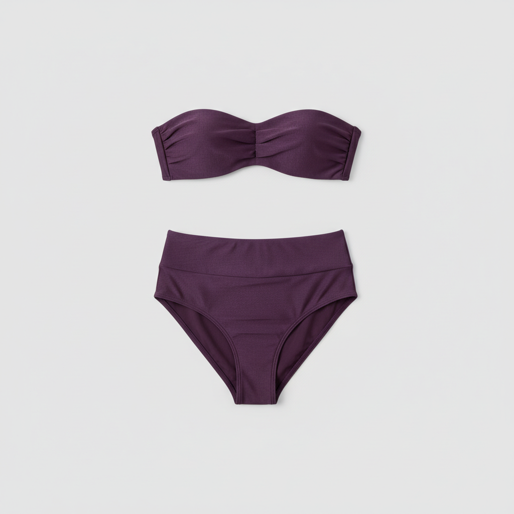 Sunset Glow Bikini in Deep Plum — Hero Shot