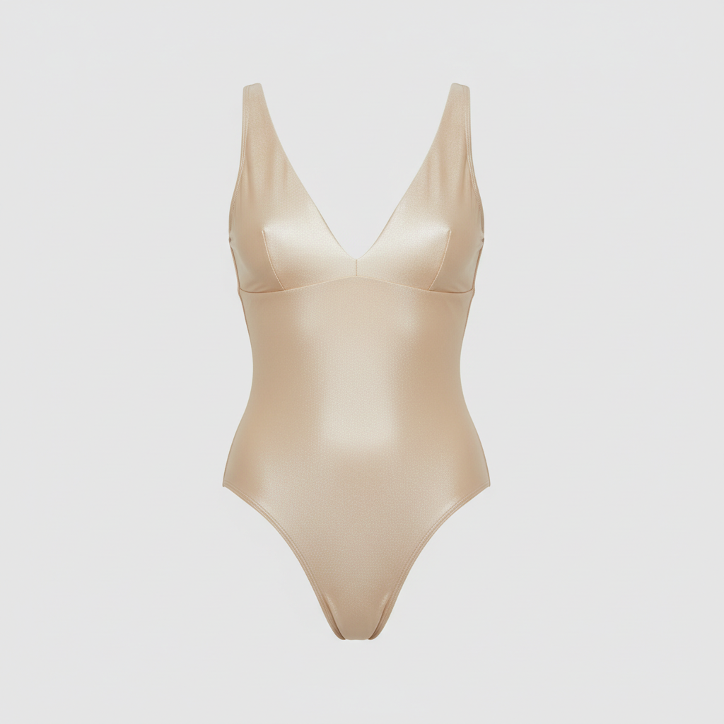 Ocean Breeze One-Piece in Pearl Beige – Hero shot