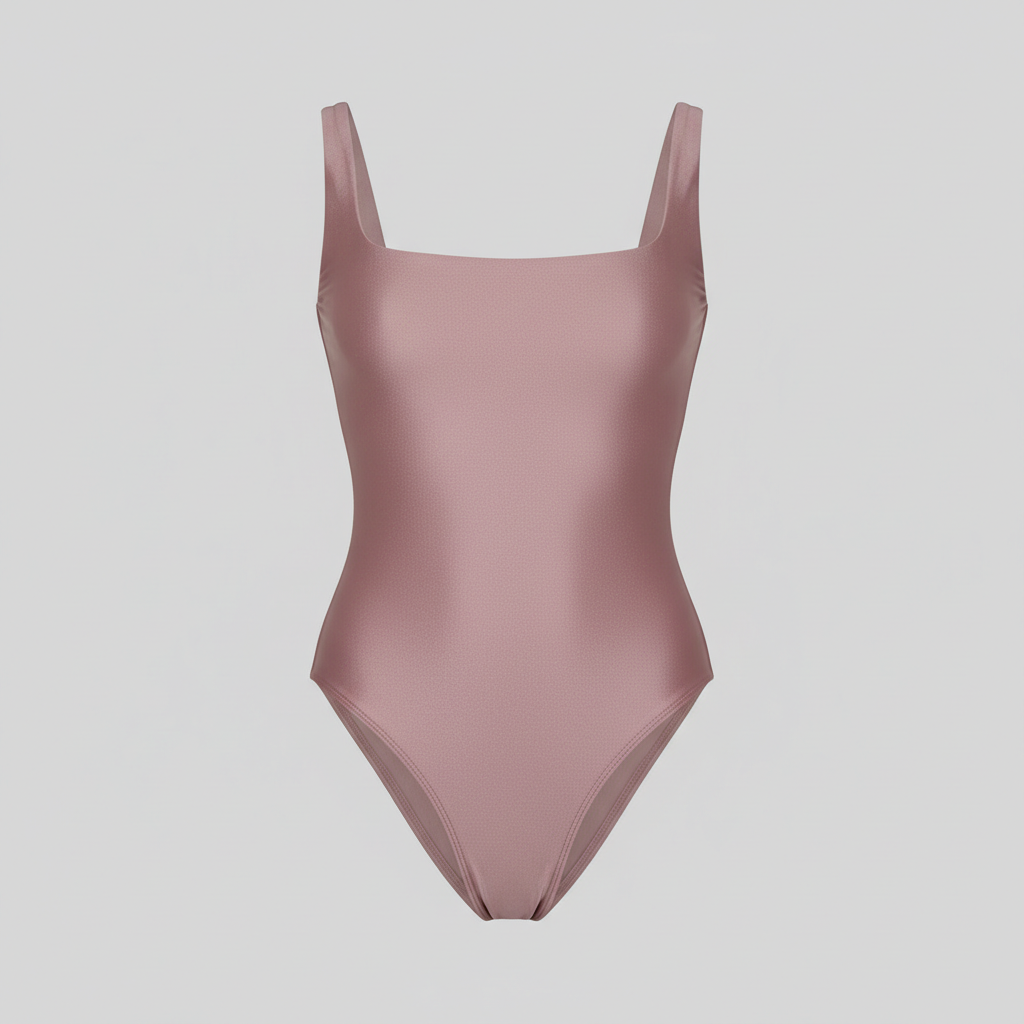 Ocean Grace Swimsuit in Dusty Rose — Front View