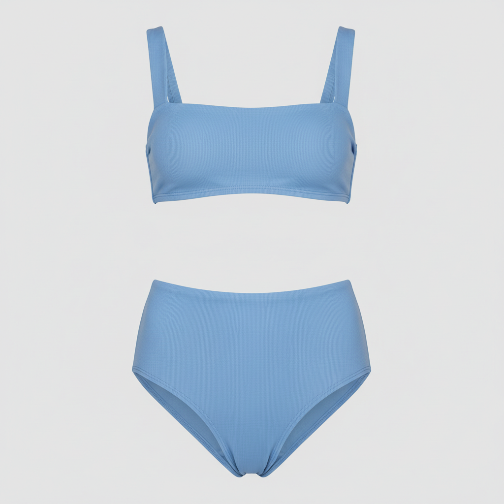 Sunset Glow Bikini in Sky Blue — Front View