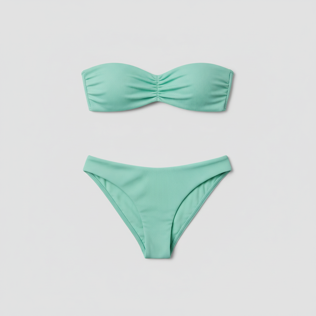 Coastal Glow Bikini in Mint Green – Front view