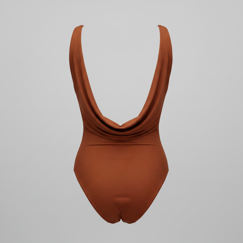 Seaside Chic One-Piece in Cinnamon Copper – Back View