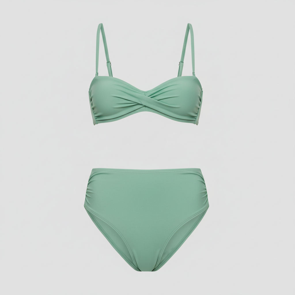 Sunset Escape Bikini - Pistachio Green - Front